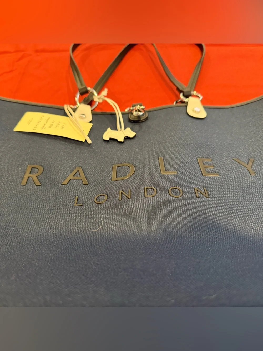 Radley London Addison Park Open Tote Navy NWT